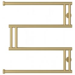 Полотенцесушитель водяной Сунержа High-Tech M+, высота 60 см, ширина 60 см, боковое подключение 60 см, цвет матовая шампань, 022-4050-6060