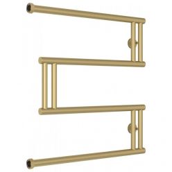 Полотенцесушитель водяной Сунержа High-Tech M+, высота 60 см, ширина 60 см, боковое подключение 60 см, цвет матовая шампань, 022-4050-6060