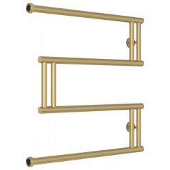 Полотенцесушитель водяной Сунержа High-Tech M+, высота 60 см, ширина 60 см, боковое подключение 60 см, цвет матовая шампань, 022-4050-6060