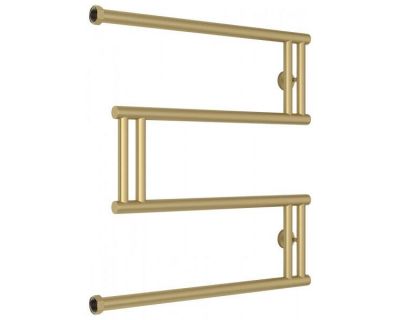 Полотенцесушитель водяной Сунержа High-Tech M+, высота 60 см, ширина 60 см, боковое подключение 60 см, цвет матовая шампань, 022-4050-6060