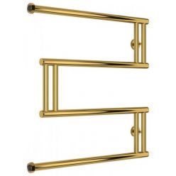 Полотенцесушитель водяной Сунержа High-Tech M, высота 60 см, ширина 60 см, боковое подключение 60 см, цвет золото, 03-0050-6060