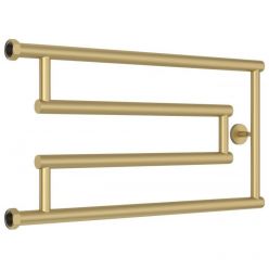 Полотенцесушитель водяной Сунержа High-Tech G+, высота 30 см, ширина 65 см, боковое подключение 30 см, цвет матовая шампань, 022-4051-3265