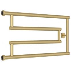 Полотенцесушитель водяной Сунержа High-Tech G+, высота 30 см, ширина 65 см, боковое подключение 30 см, цвет матовая шампань, 022-4051-3265