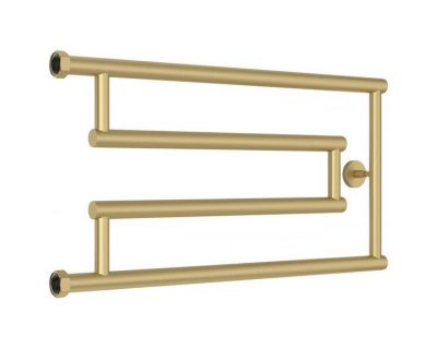 Полотенцесушитель водяной Сунержа High-Tech G+, высота 30 см, ширина 65 см, боковое подключение 30 см, цвет матовая шампань, 022-4051-3265