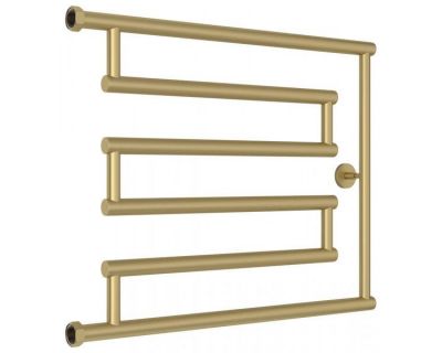 Полотенцесушитель водяной Сунержа High-Tech L+, высота 50 см, ширина 65 см, боковое подключение 50 см, цвет матовая шампань, 022-4052-5065