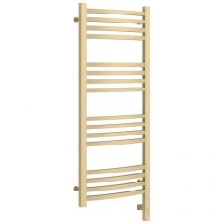 Полотенцесушитель электрический Сунержа Аркус 3.0, высота 100 см, ширина 40 см, диммер слева/справа, цвет матовая шампань, 022-5704-1040/022-5705-1040