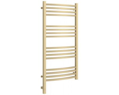 Полотенцесушитель электрический Сунержа Аркус 3.0, высота 100 см, ширина 50 см, диммер слева/справа, цвет матовая шампань, 022-5704-1050/022-5705-1050