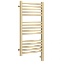 Полотенцесушитель электрический Сунержа Аркус 3.0, высота 80 см, ширина 40 см, диммер слева/справа, цвет матовая шампань, 022-5704-8040/022-5705-8040