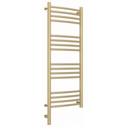 Полотенцесушитель электрический Сунержа Богема 3.0, высота 100 см, ширина 40 см, диммер слева/справа, цвет матовая шампань, 022-5802-1040/022-5803-1040