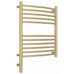 Полотенцесушитель электрический Сунержа Богема 3.0, высота 60 см, ширина 50 см, диммер слева/справа, цвет матовая шампань, 022-5802-6050/022-5803-6050