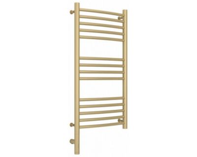 Полотенцесушитель электрический Сунержа Богема 3.0, высота 80 см, ширина 40 см, диммер слева/справа, цвет матовая шампань, 022-5802-8040/022-5803-8040