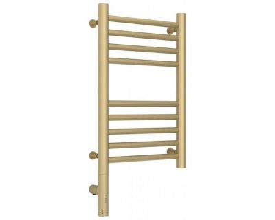 Полотенцесушитель электрический Сунержа Богема 3.0, высота 50 см, ширина 30 см, диммер слева/справа, цвет матовая шампань, 022-5804-5030/022-5805-5030