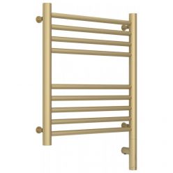 Полотенцесушитель электрический Сунержа Богема 3.0, высота 50 см, ширина 40 см, диммер слева/справа, цвет матовая шампань, 022-5804-5040/022-5805-5040