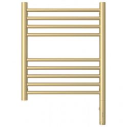 Полотенцесушитель электрический Сунержа Богема 3.0, высота 50 см, ширина 40 см, диммер слева/справа, цвет матовая шампань, 022-5804-5040/022-5805-5040