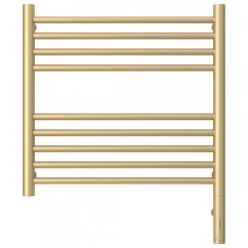 Полотенцесушитель электрический Сунержа Богема 3.0, высота 50 см, ширина 50 см, диммер слева/справа, цвет матовая шампань, 022-5804-5050/022-5805-5050