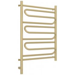 Полотенцесушитель электрический Сунержа Элегия 3.0, высота 80 см, ширина 60 см, диммер слева/справа, цвет матовая шампань, 022-5818-8060/022-5819-8060