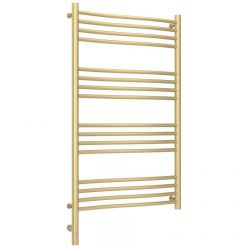 Полотенцесушитель электрический Сунержа Флюид 3.0, высота 100 см, ширина 60 см, диммер слева/справа, цвет матовая шампань, 022-5820-1060/022-5821-1060