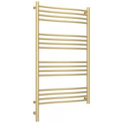 Полотенцесушитель электрический Сунержа Флюид 3.0, высота 100 см, ширина 60 см, диммер слева/справа, цвет матовая шампань, 022-5820-1060/022-5821-1060