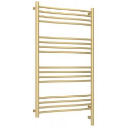 Полотенцесушитель электрический Сунержа Флюид 3.0, высота 100 см, ширина 60 см, диммер слева/справа, цвет матовая шампань, 022-5820-1060/022-5821-1060