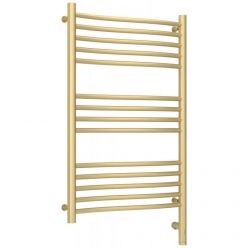 Полотенцесушитель электрический Сунержа Флюид 3.0, высота 80 см, ширина 50 см, диммер слева/справа, цвет матовая шампань, 022-5820-8050/022-5821-8050