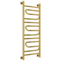 Полотенцесушитель водяной Сунержа Элегия+, высота 100 см, ширина 40 см, универсальное подключение, цвет золото, 03-0205-1040