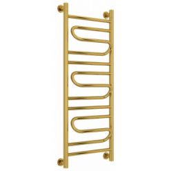 Полотенцесушитель водяной Сунержа Элегия+, высота 100 см, ширина 40 см, универсальное подключение, цвет золото, 03-0205-1040