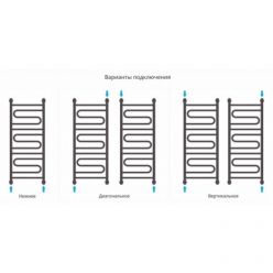 Полотенцесушитель водяной Сунержа Элегия+, высота 100 см, ширина 40 см, универсальное подключение, цвет золото, 03-0205-1040