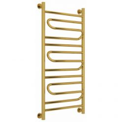 Полотенцесушитель водяной Сунержа Элегия+, высота 100 см, ширина 50 см, универсальное подключение, цвет золото, 03-0205-1050