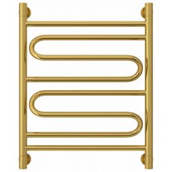 Полотенцесушитель водяной Сунержа Элегия+, высота 60 см, ширина 50 см, универсальное подключение, цвет золото, 03-0205-6050