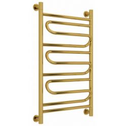 Полотенцесушитель водяной Сунержа Элегия+, высота 80 см, ширина 50 см, универсальное подключение, цвет золото, 03-0205-8050