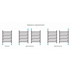 Полотенцесушитель водяной Сунержа Элегия+, высота 80 см, ширина 60 см, универсальное подключение, цвет золото, 03-0205-8060