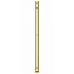 Полотенцесушитель водяной Сунержа Нюанс EU50+, высота 154 см, ширина 5 см, нижнее подключение 5 см, цвет золото, 03-0212-1545