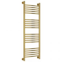 Полотенцесушитель водяной Сунержа Богема+, высота 120 см, ширина 40 см, универсальное подключение, цвет золото, 03-0221-1240