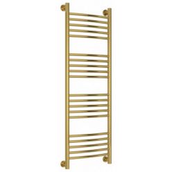 Полотенцесушитель водяной Сунержа Богема+, высота 120 см, ширина 40 см, универсальное подключение, цвет золото, 03-0221-1240