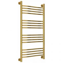 Полотенцесушитель водяной Сунержа Флюид+, высота 100, ширина 50 см, универсальное подключение, цвет золото, 03-0222-1050