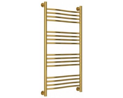 Полотенцесушитель водяной Сунержа Флюид+, высота 100, ширина 50 см, универсальное подключение, цвет золото, 03-0222-1050