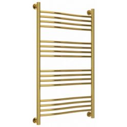 Полотенцесушитель водяной Сунержа Флюид+, высота 100, ширина 60 см, универсальное подключение, цвет золото, 03-0222-1060