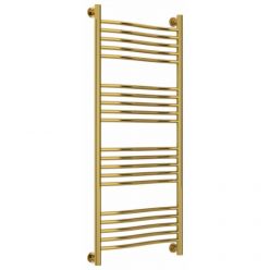 Полотенцесушитель водяной Сунержа Флюид+, высота 120, ширина 50 см, универсальное подключение, цвет золото, 03-0222-1250