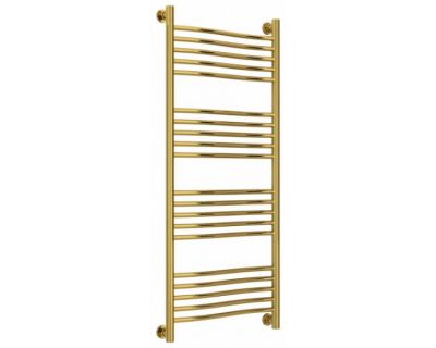 Полотенцесушитель водяной Сунержа Флюид+, высота 120, ширина 50 см, универсальное подключение, цвет золото, 03-0222-1250