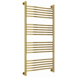 Полотенцесушитель водяной Сунержа Флюид+, высота 120, ширина 60 см, универсальное подключение, цвет золото, 03-0222-1260