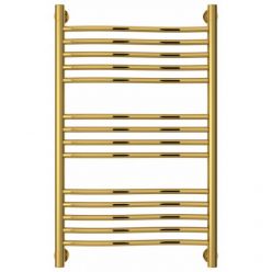 Полотенцесушитель водяной Сунержа Флюид+, высота 80, ширина 50 см, универсальное подключение, цвет золото, 03-0222-8050