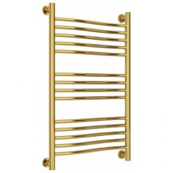 Полотенцесушитель водяной Сунержа Флюид+, высота 80, ширина 50 см, универсальное подключение, цвет золото, 03-0222-8050