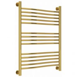 Полотенцесушитель водяной Сунержа Флюид+, высота 80, ширина 60 см, универсальное подключение, цвет золото, 03-0222-8060