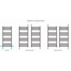 Полотенцесушитель водяной Сунержа Модус, высота 120 см, ширина 50 см, универсальное подключение, цвет золото, 03-0250-1250