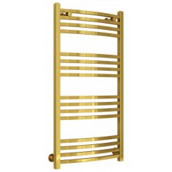 Полотенцесушитель водяной Сунержа Аркус, высота 100 см, ширина 50 см, универсальное подключение, цвет золото, 03-0251-1050