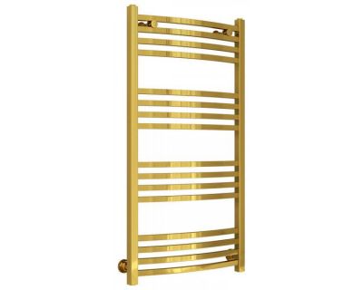 Полотенцесушитель водяной Сунержа Аркус, высота 100 см, ширина 50 см, универсальное подключение, цвет золото, 03-0251-1050