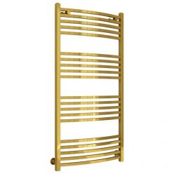 Полотенцесушитель водяной Сунержа Аркус, высота 120 см, ширина 60 см, универсальное подключение, цвет золото, 03-0251-1260