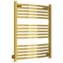 Полотенцесушитель водяной Сунержа Аркус, высота 80 см, ширина 60 см, универсальное подключение, цвет золото, 03-0251-8060