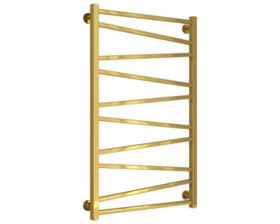 Полотенцесушитель водяной Сунержа Сирокко, высота 100 см, ширина 60 см, универсальное подключение, цвет золото, 03-0253-1060