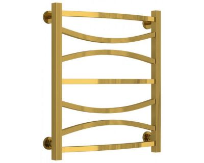 Полотенцесушитель водяной Сунержа Ажур, высота 60 см, ширина 50 см, нижнее подключение, цвет золото, 03-0255-6050